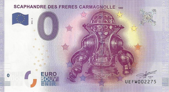 FR75-UEFW-02 - SCAPHANDRE DES FRÈRES CARMAGNOLLE - 1882